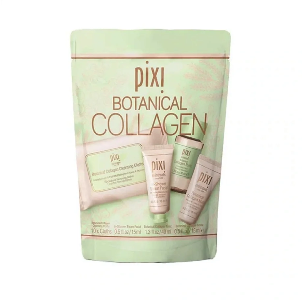 PIXI Botanical Collagen Beauty In A Bag Cleansing Cloths Steam Facial Tonic Mask
